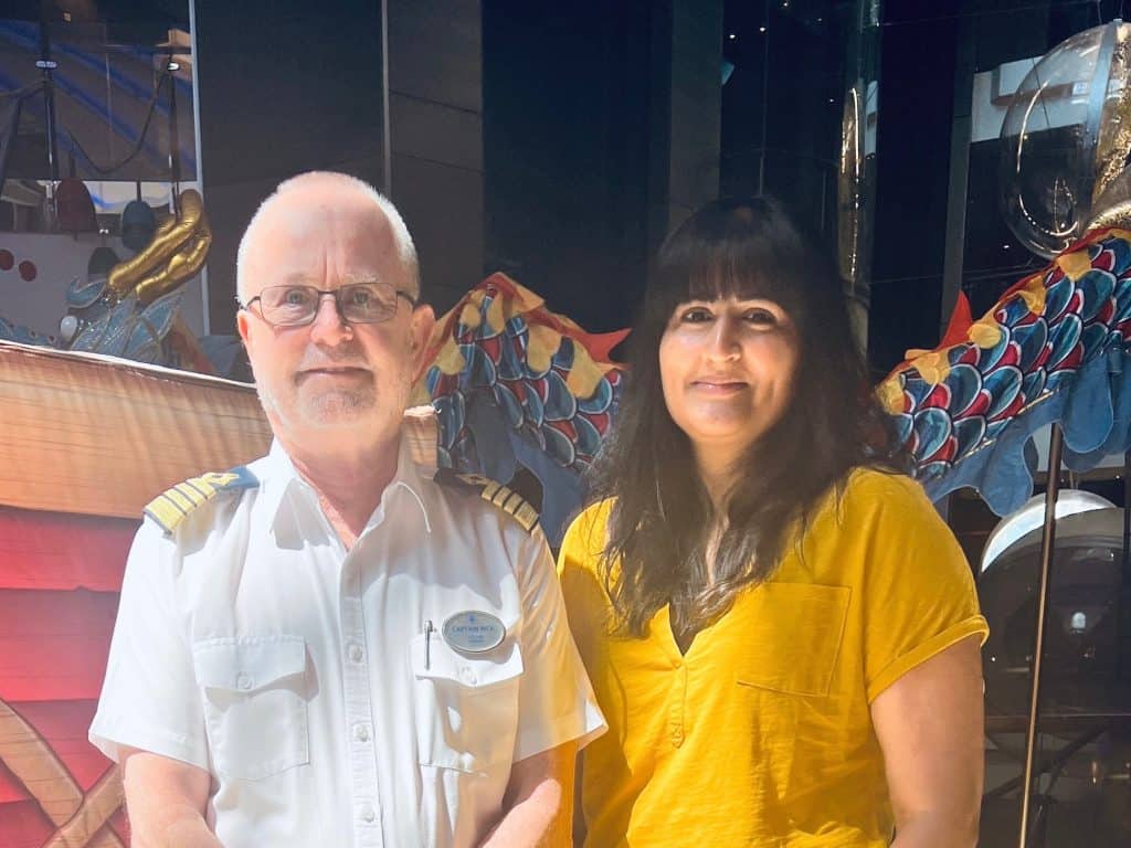 Bejal with Captain Rick