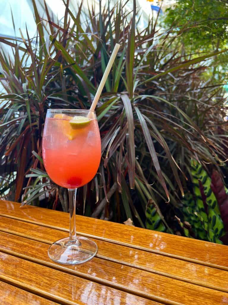 First-time cruise guide: Pineapple & Guava Sangria at Trellis Bar