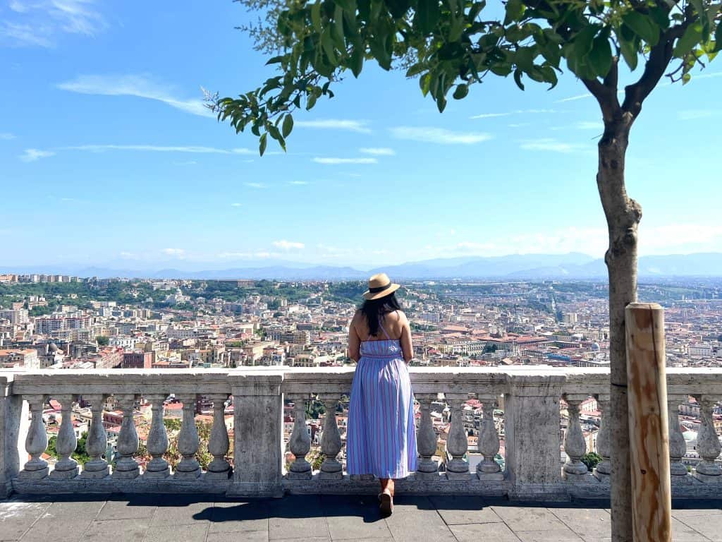 First-time cruise guide: Naples view over city and Mount Vesuvius