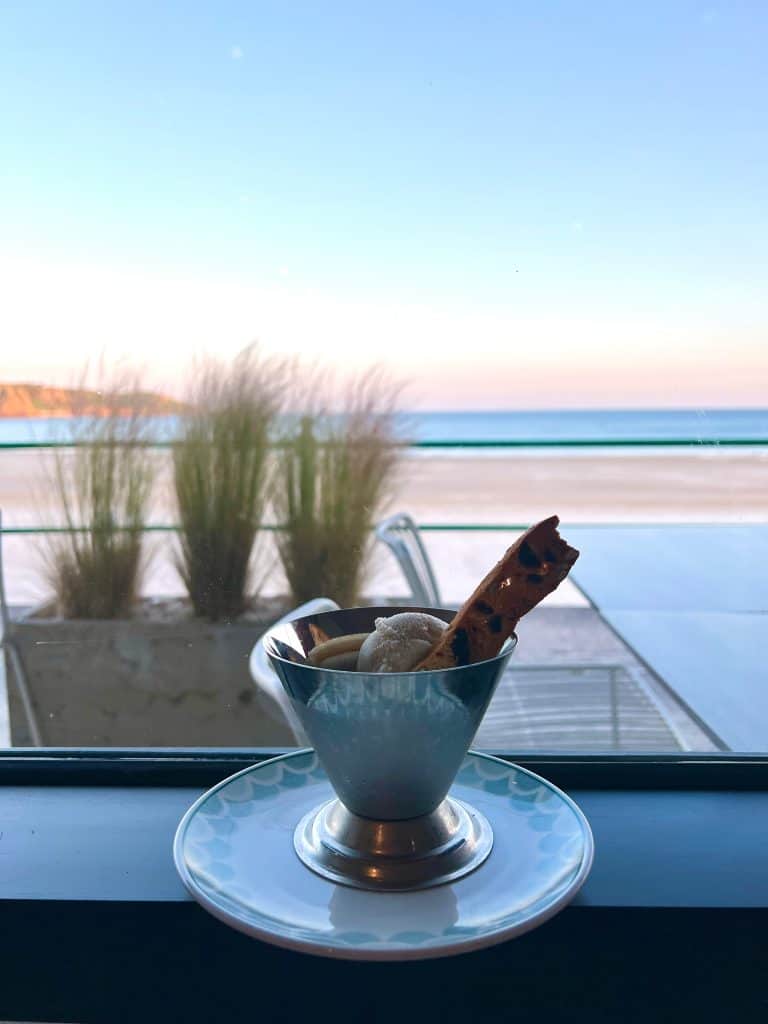 Vegetarian-Friendly Food in Jersey: Ice-cream at The Oyster Box