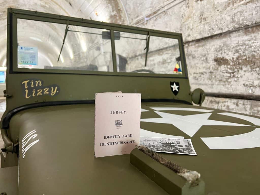 Sustainable Jersey: Close up of car and iD card at Jersey war tunnels