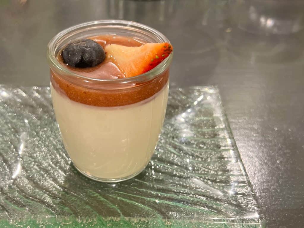 Vegetarian-Food in Jersey: Panna Cotta at La Bastille