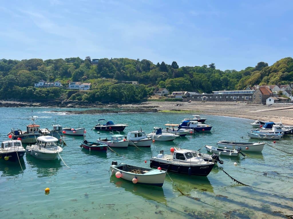 Fishing boats at Rozel Bay