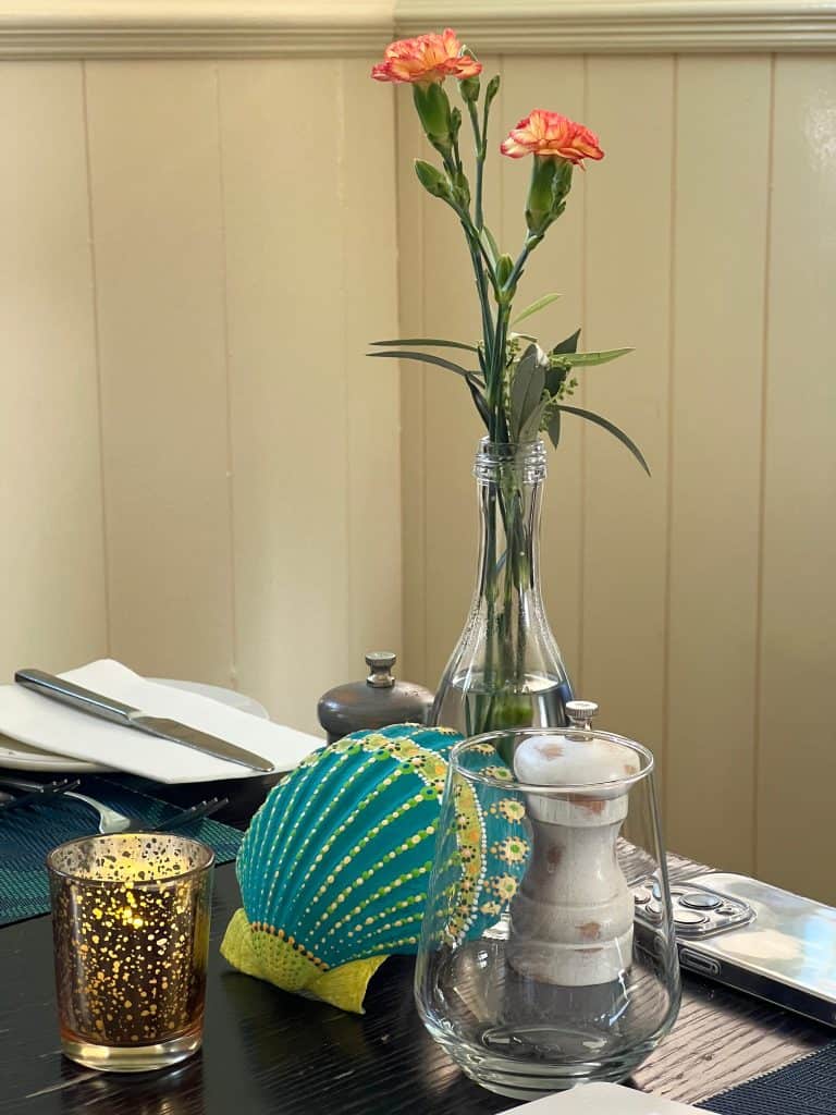 Decorated shells in The Bass & Lobster