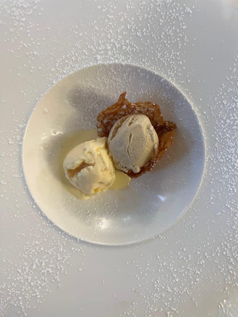 Espresso Martini and dulce de leche ice-cream