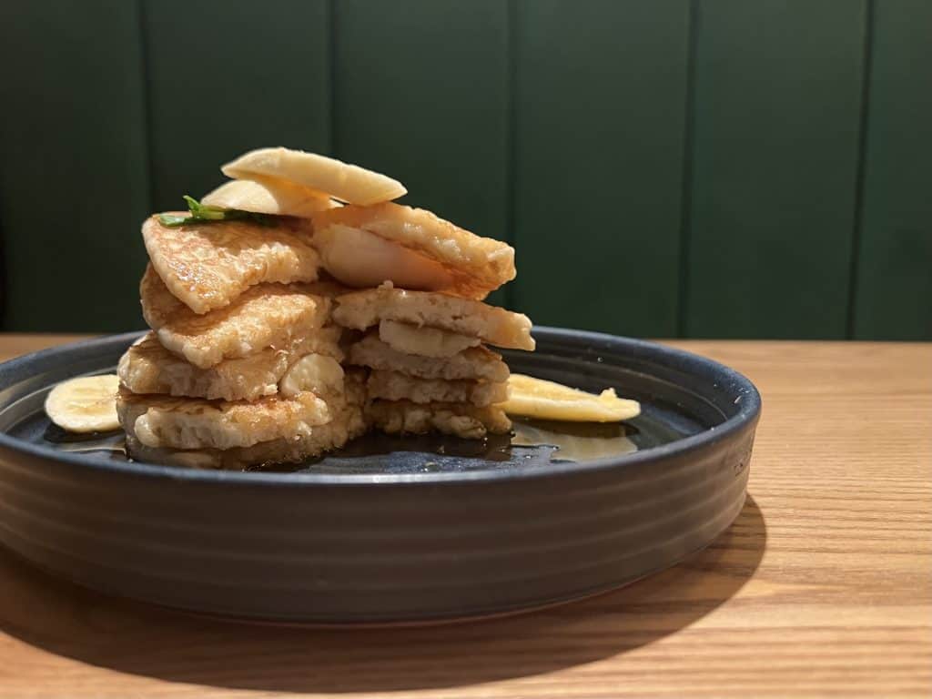 Brunch at The Forge Inn: Pancake stack layers