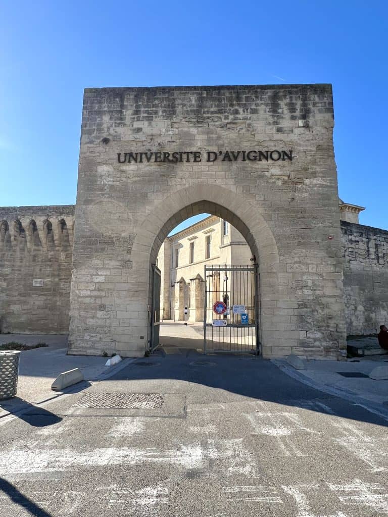 City wall entrance to Avignon University