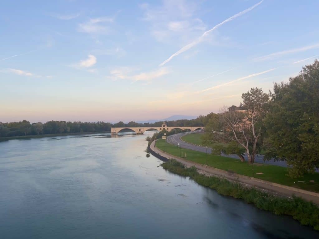 The Pont d'Avignon from vehicle bridge