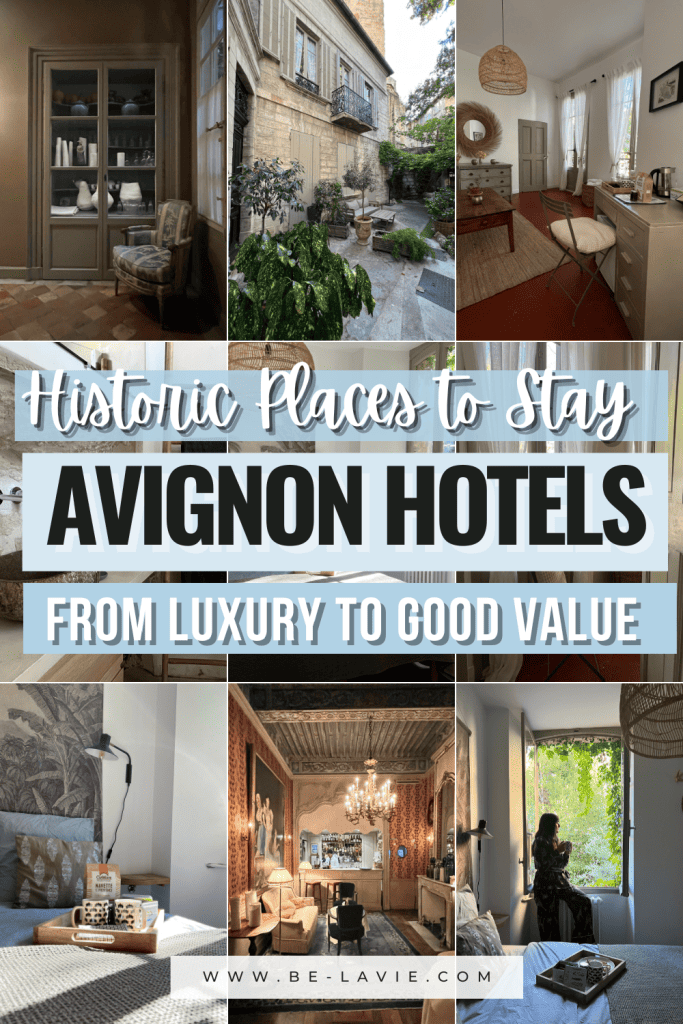 Historic Places to Stay in Avignon Pinterest Pin