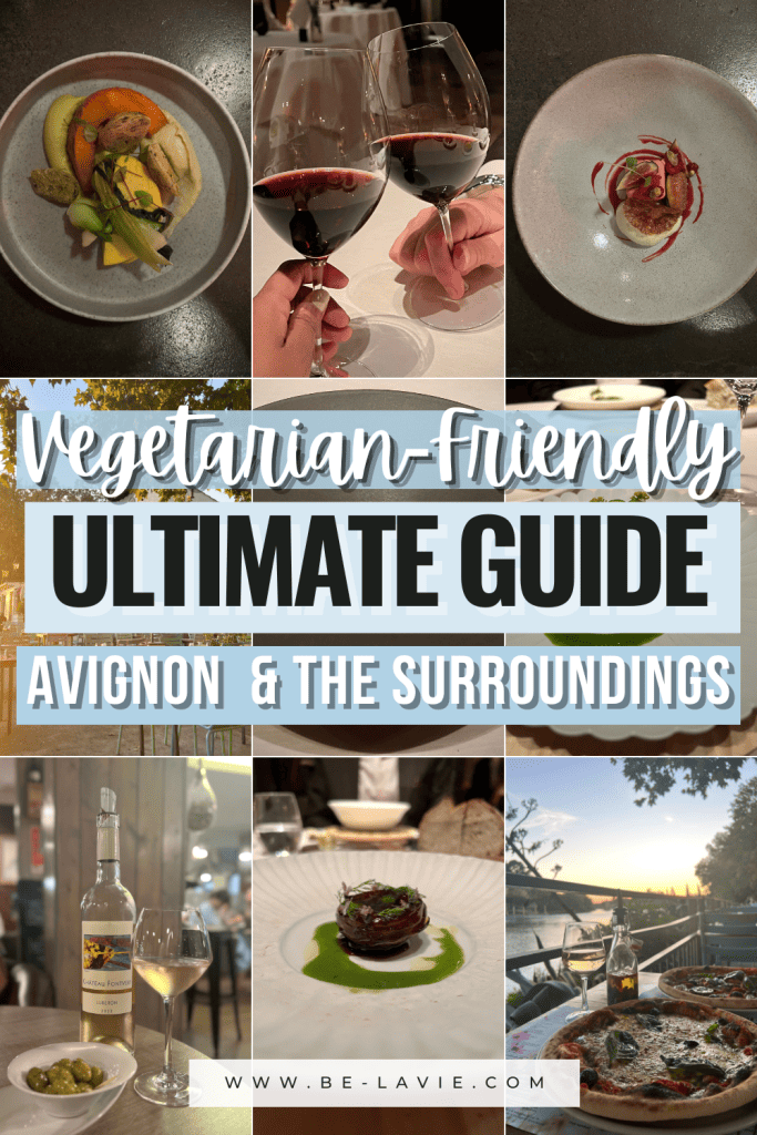 vegetarian-friendly food in Avignon Pinterest Pin