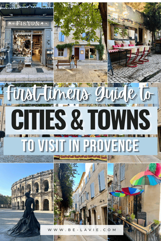 Cities and Towns to Visit in Provence Pinterest Pin