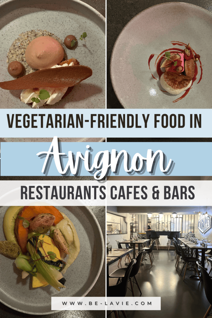 vegetarian-friendly food in Avignon Pinterest Pin
