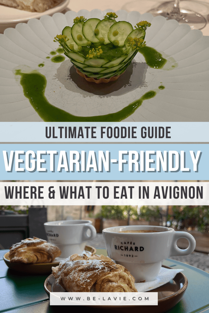 vegetarian-friendly food in Avignon Pinterest Pin