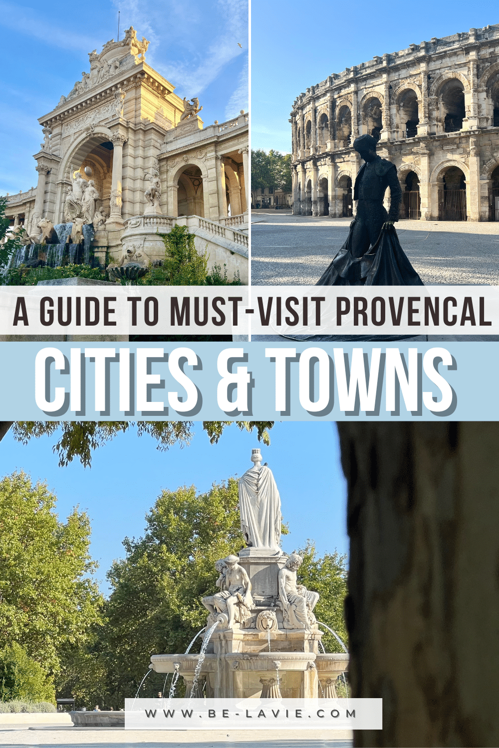 Cities and Towns to Visit in Provence Pinterest Pin