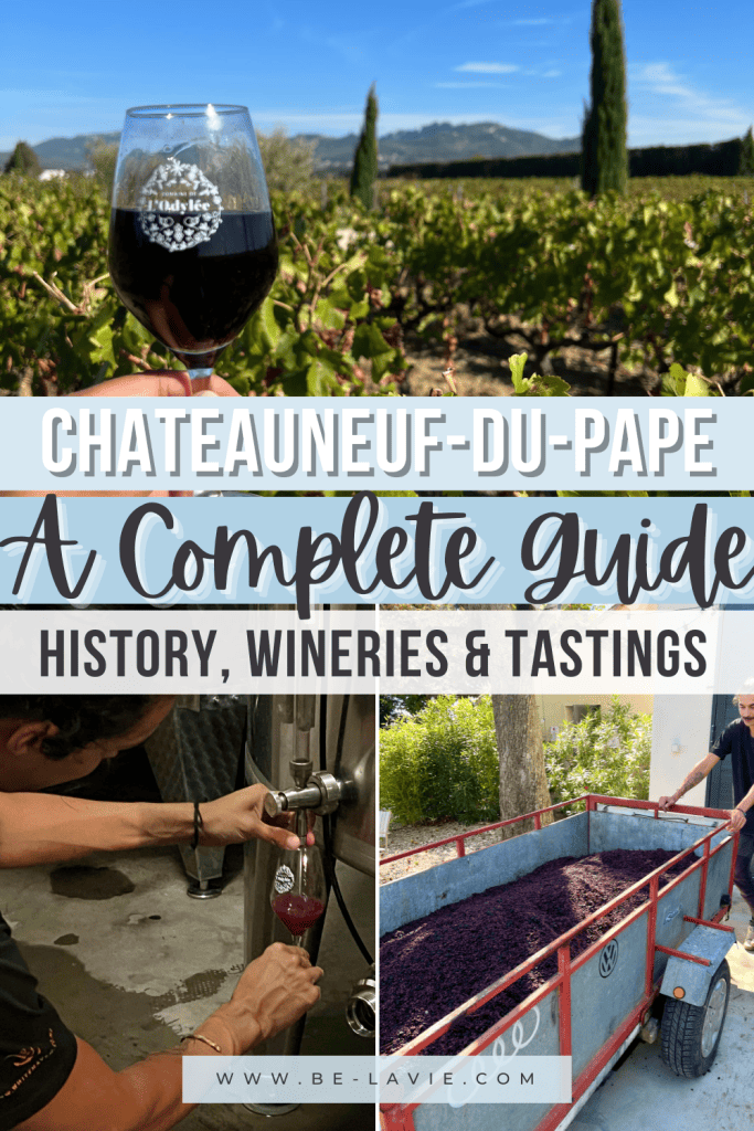 Wineries in Châteauneuf-du-Pape Pinterest Pin