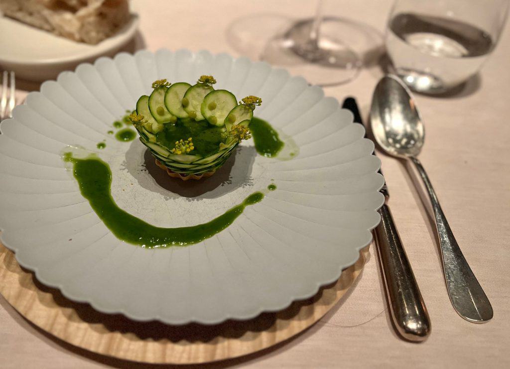 Jeunes courgettes zébrées - Caviar - Poivron vert
