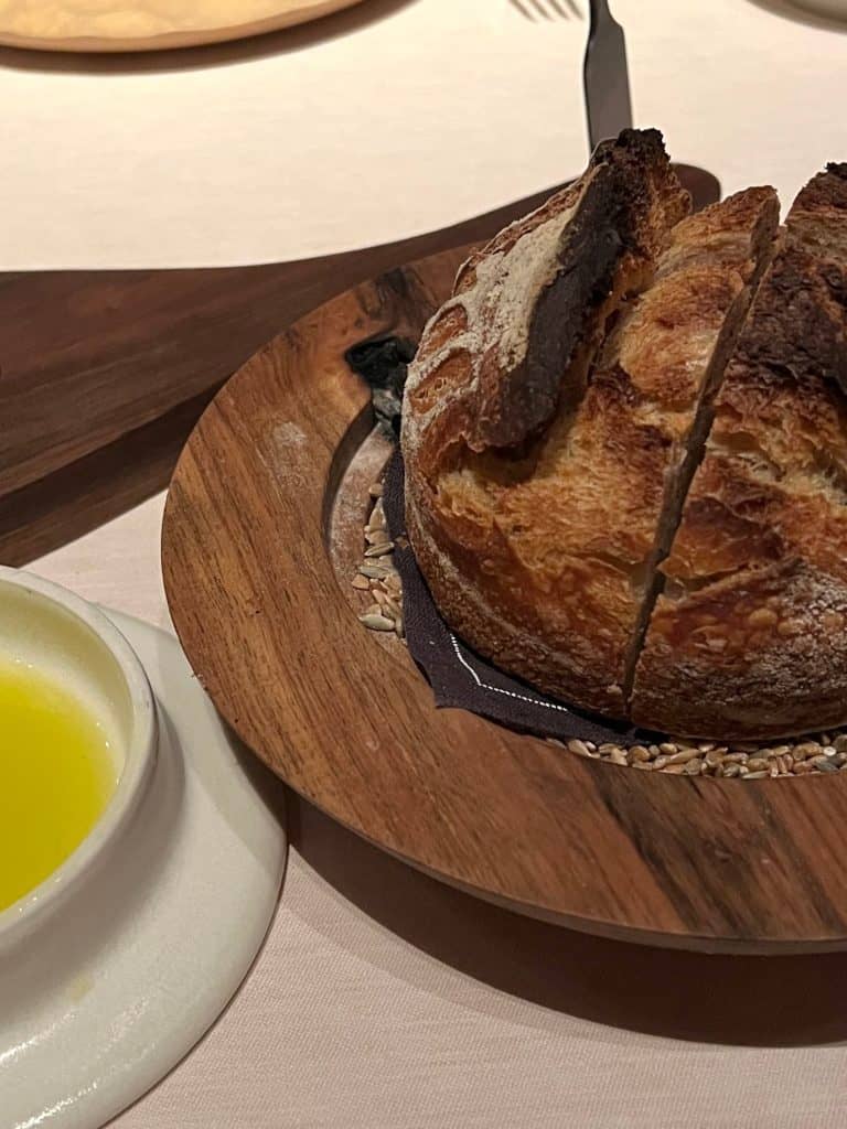 Sourdough bread with olive oil