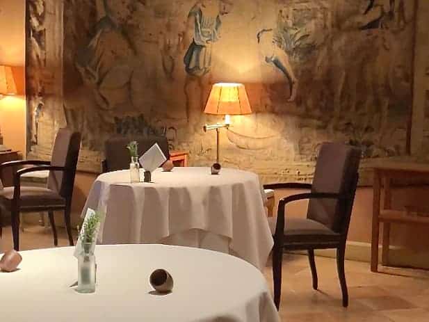 Vegetarian-friendly Michelin starred dining at La Mirande: The Cardinal's Dining Room