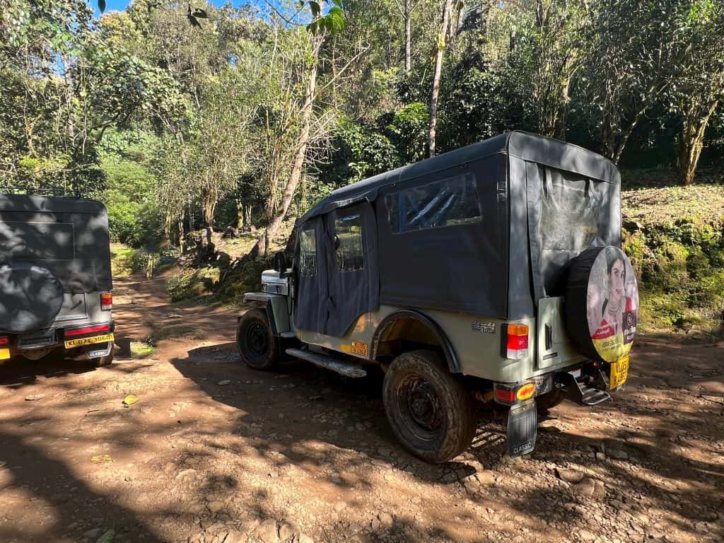 Eco-friendly hotels in Kerala: Nature Zone Jungle Resort off-road jeeps