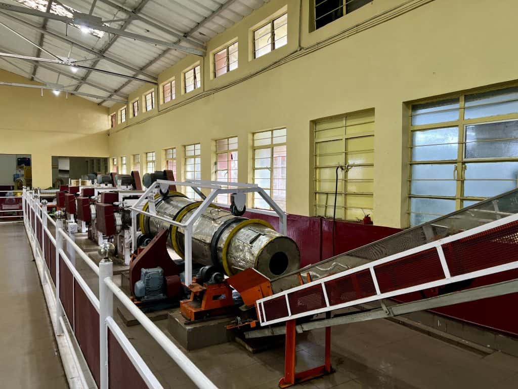 Tea processing machinery at Kannan Devan Tea Museum