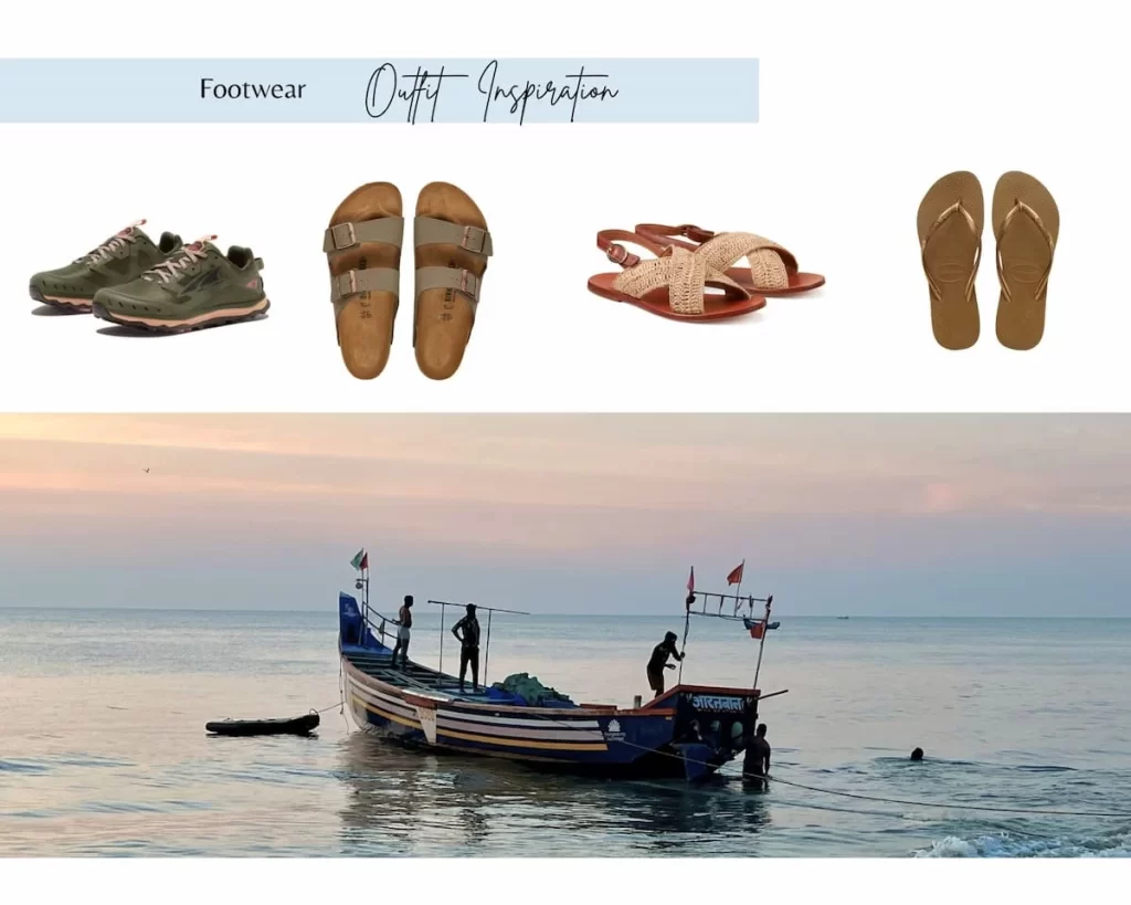 What you need to pack for Kerala footwear graphic 