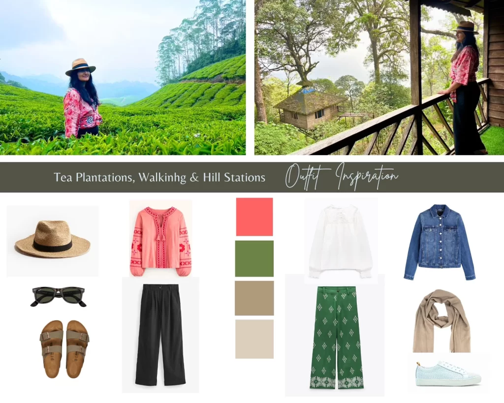 What to wear in Thekkady, Munnar and to hike in, tea plantations and jillstations