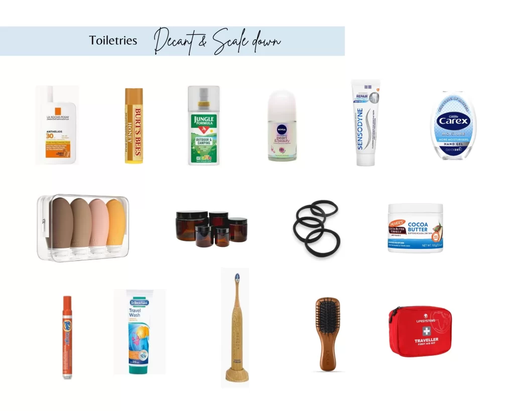 Packing for Kerala: Toiletries suggestions