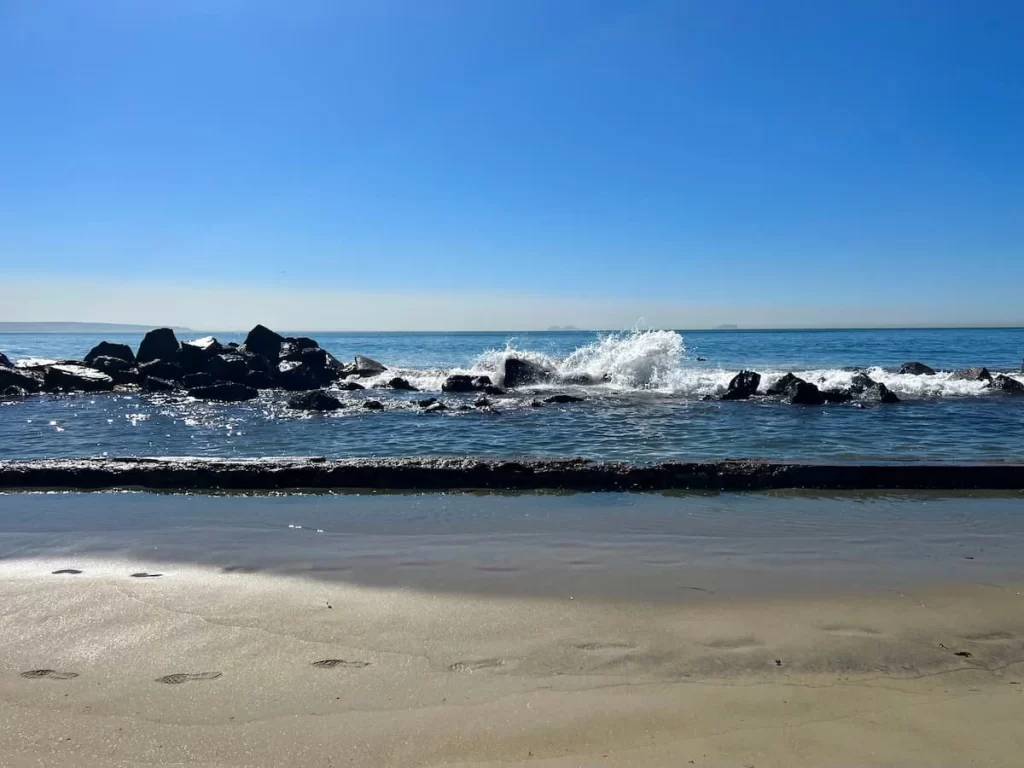Coronado Beach waves crashing
