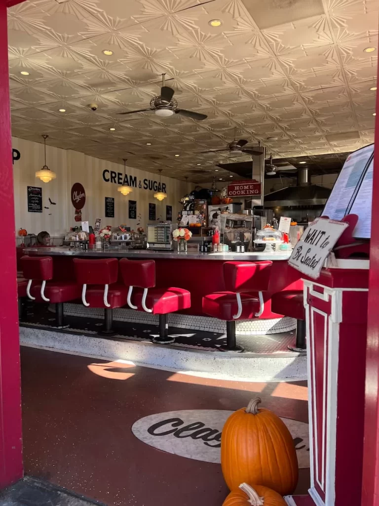 Interiors at Claytons Coffee Shop, Coronado, San Diego