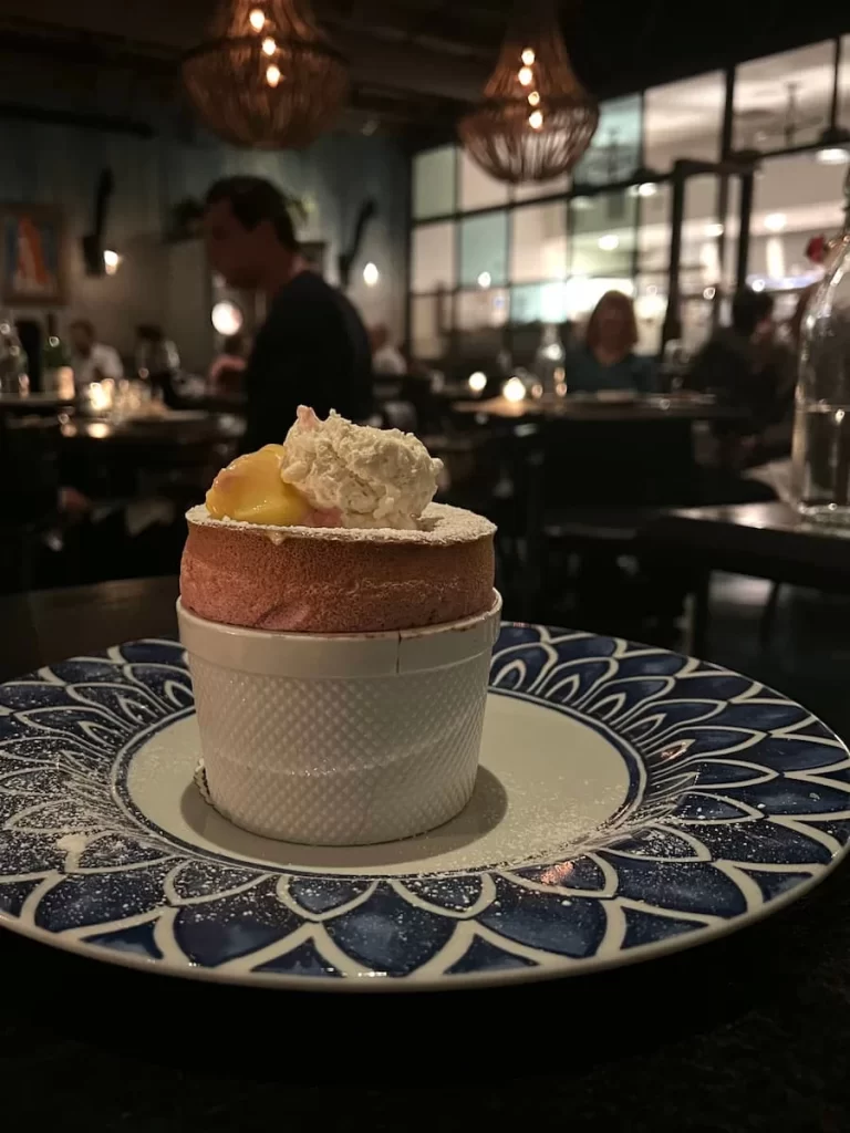 Raspberry Souffle at Her & Wood, San Diego