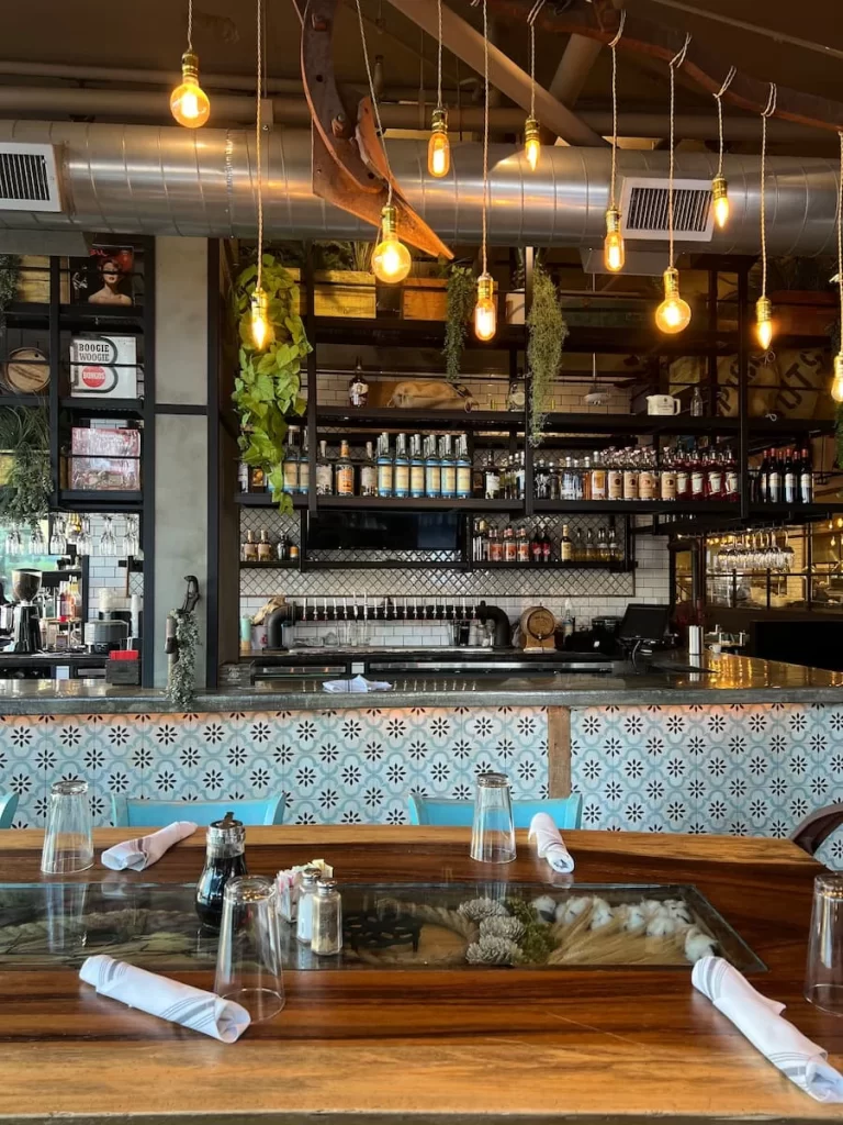 The interiors of Farmer's Table, Little Italy, San Diego