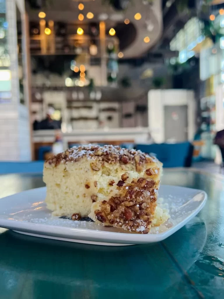 walnut and maple cake at Fig Tree Cafe, San Diego