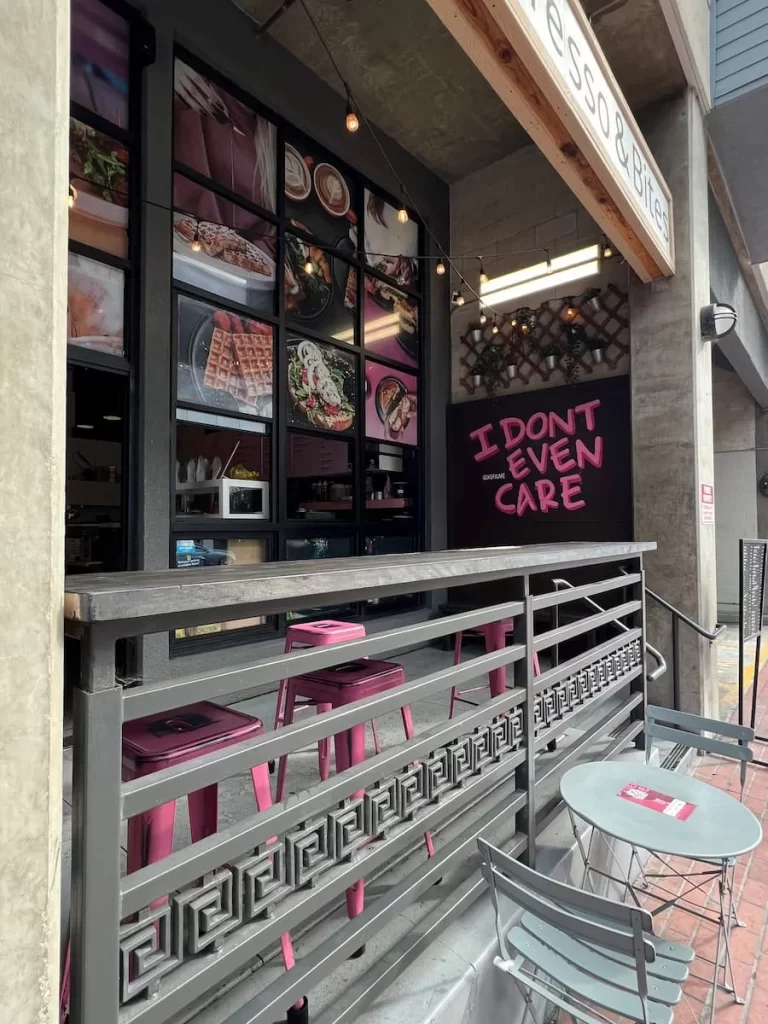 Exterior of Chiefy Cafe, San Diego in the Gaslamp Distrcit.