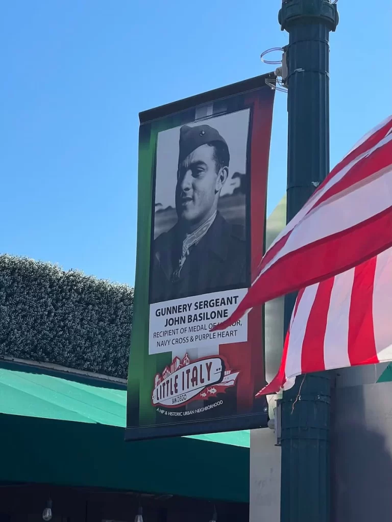 Past residents and service men of Little Italy, San Diego