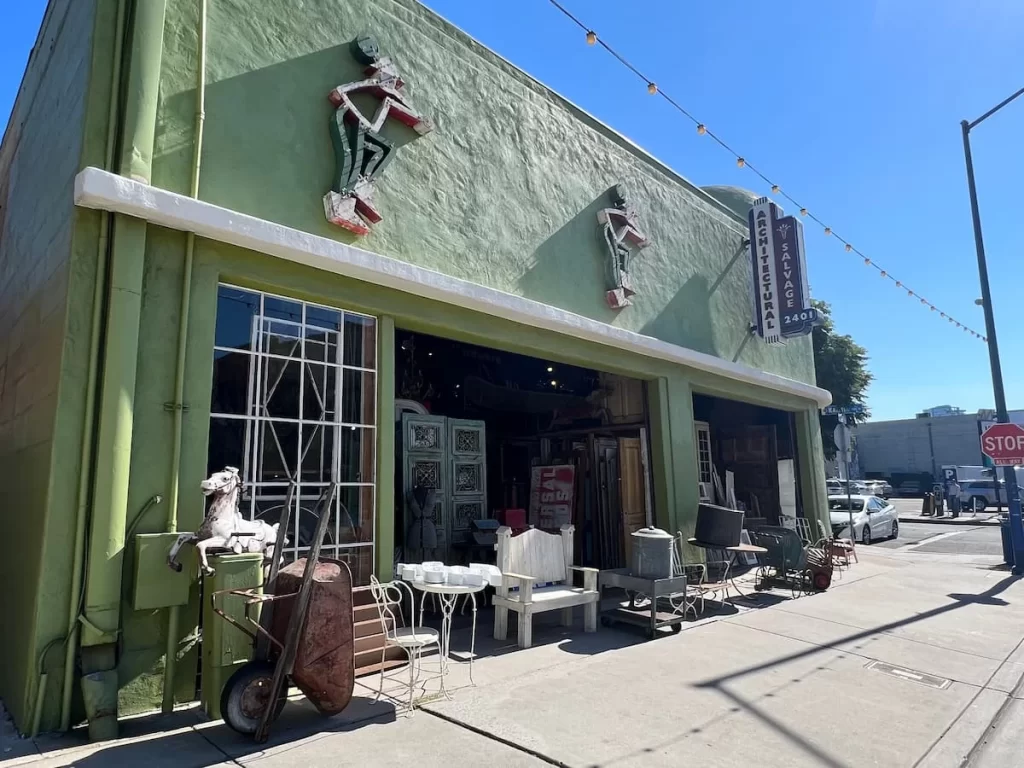 Architectural Salvage exterior at Little Italy, San Diego