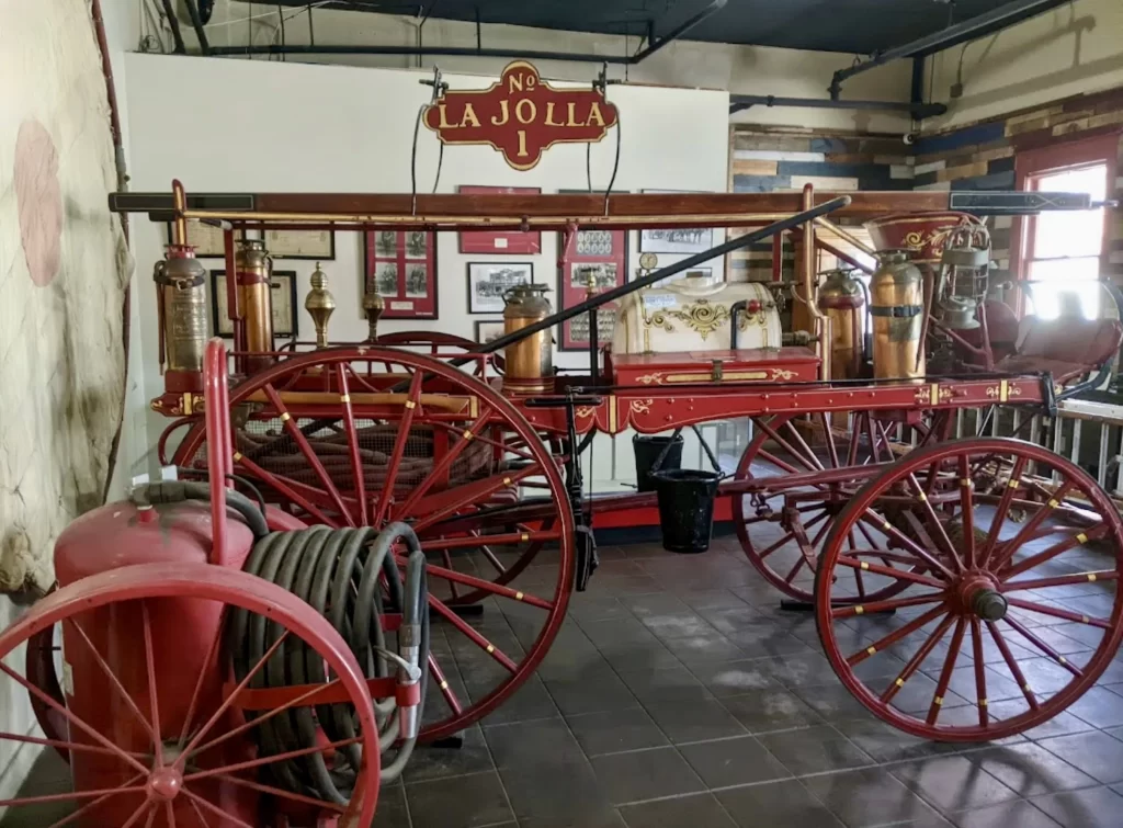 One day in Little Italy San Diego: La Jolla's oldest fire engine at the Fire Museum 