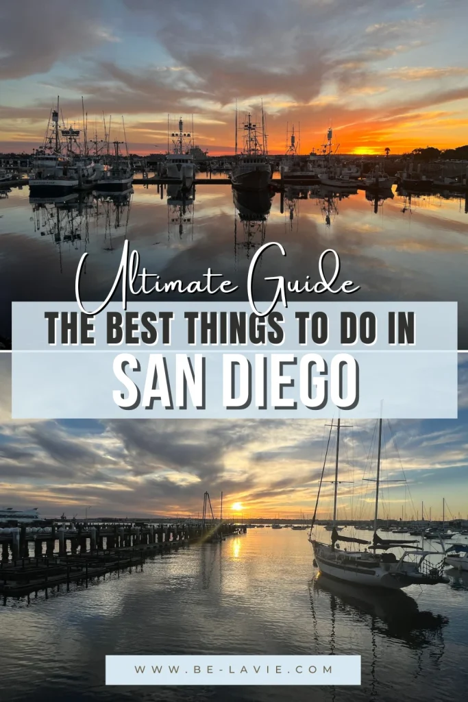San Diego Guide Pinterest Pin with 2 images overlayed with text