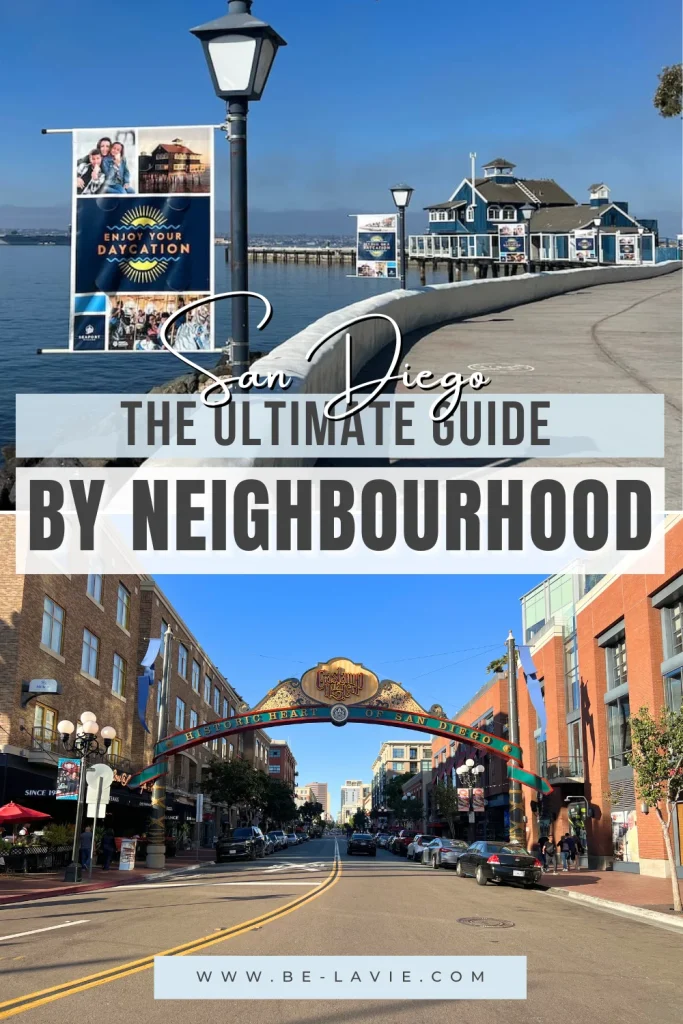 San Diego Guide Pinterest Pin with 2 images overlayed with text