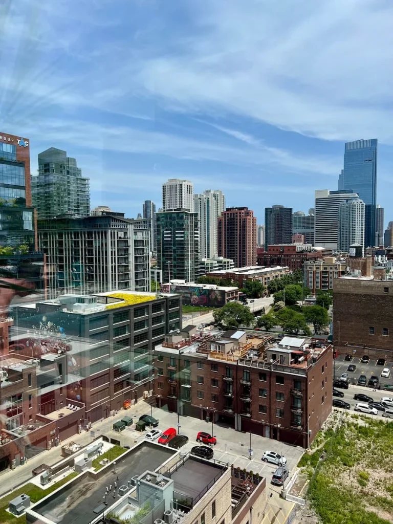 The view from The Hoxton rooftop, Chicago