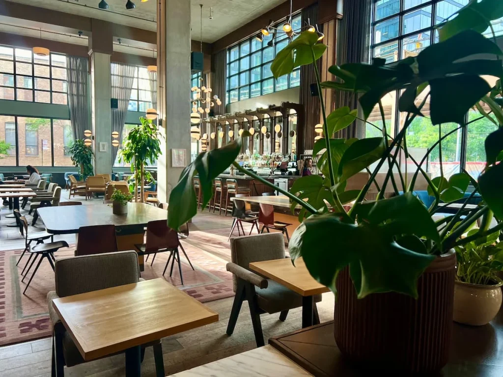 Cira Restaurant interiors at The Hoxton, Chicago