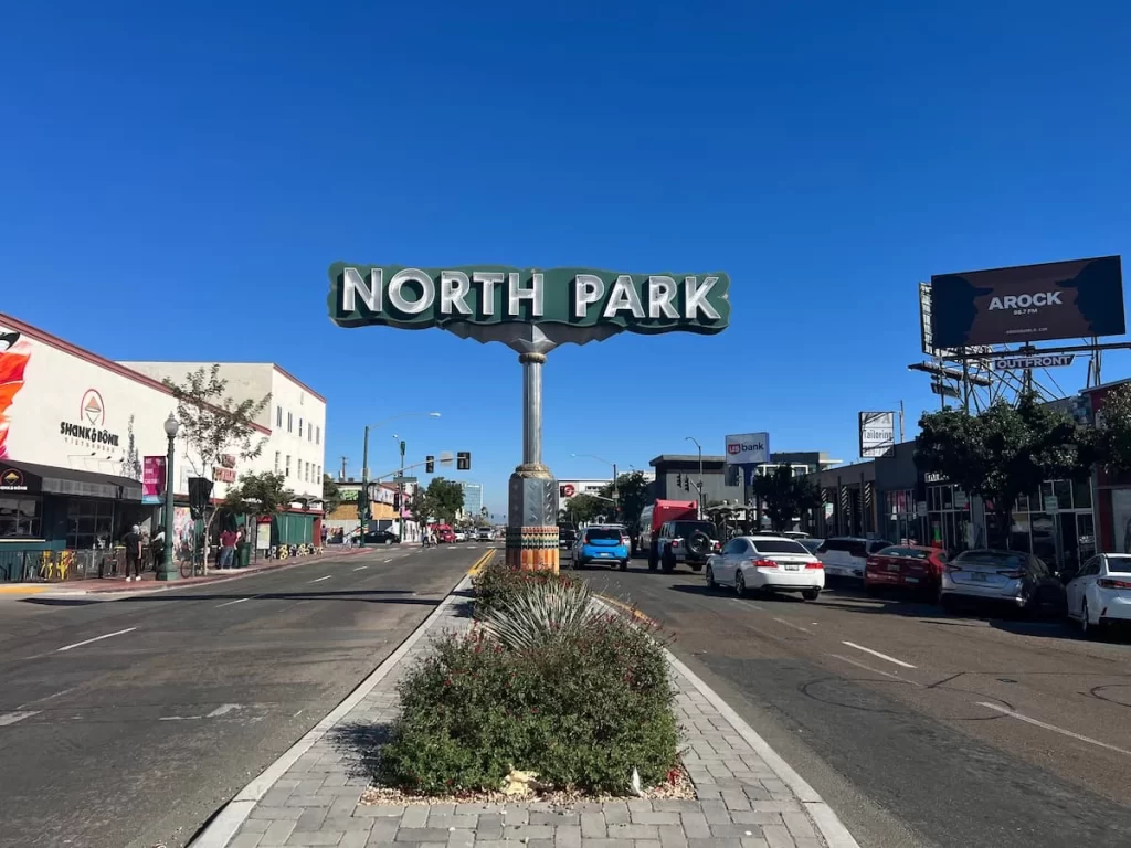 Visitors Guide to San Diego: Borth Park Street Sign