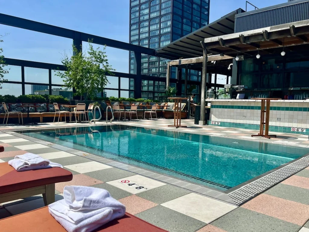 The Rooftop at The Hoxton, Chicago with swimming pool