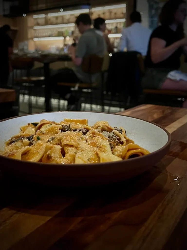 Mushroom Ragu papperdelle at Daisies, Chicago