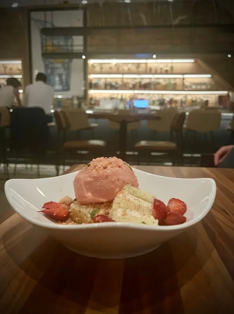 Strawberry shortcake at Daisies, Chicago