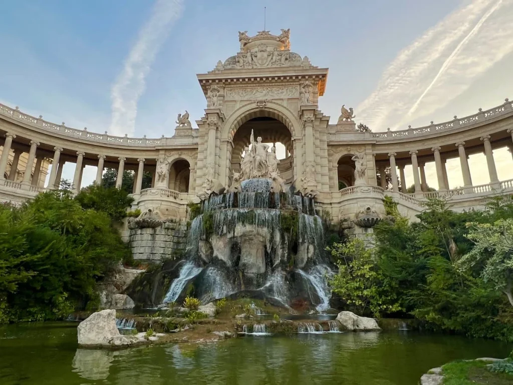 The Palais Longchamp front view in Marseille