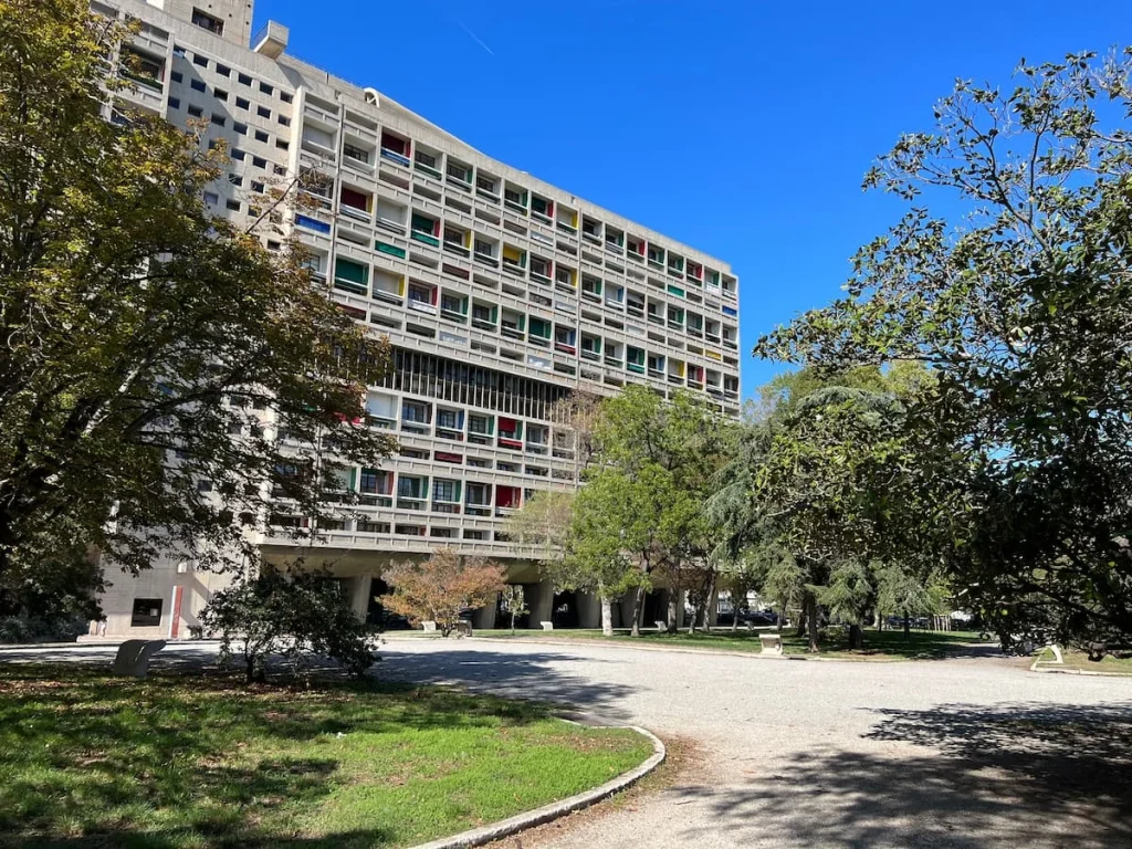 Exterior building of the Cité Radieuse Le Corbusier, Marseille