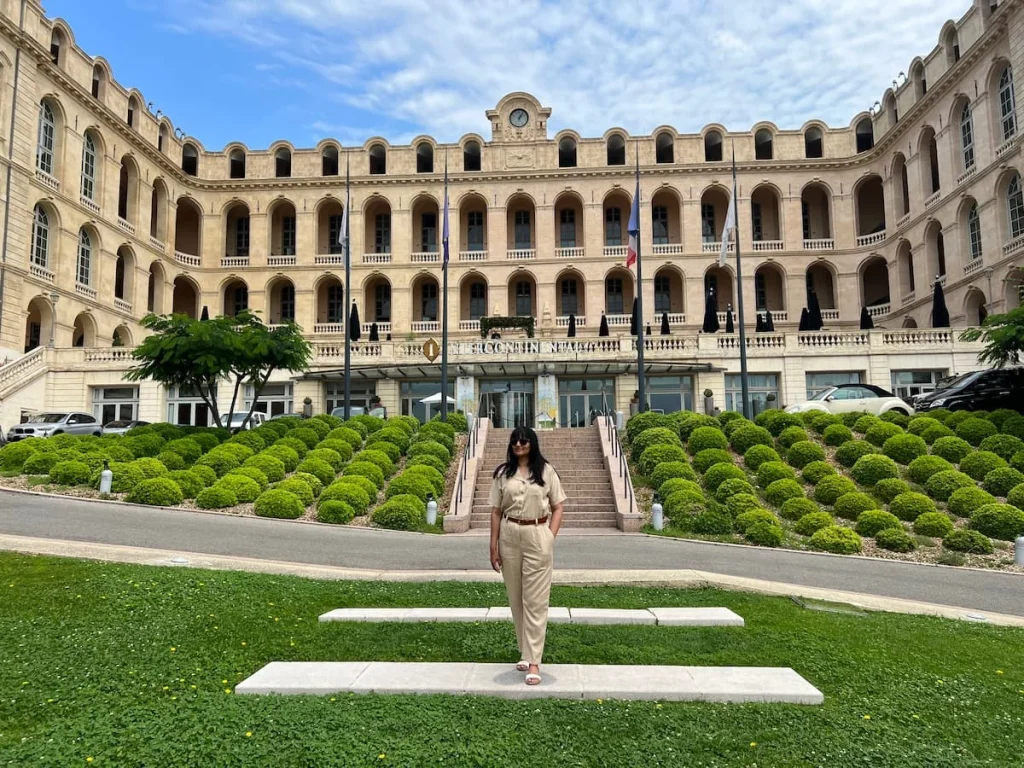 InterContinental Marseille - Hotel Dieu with Bejal standing infront