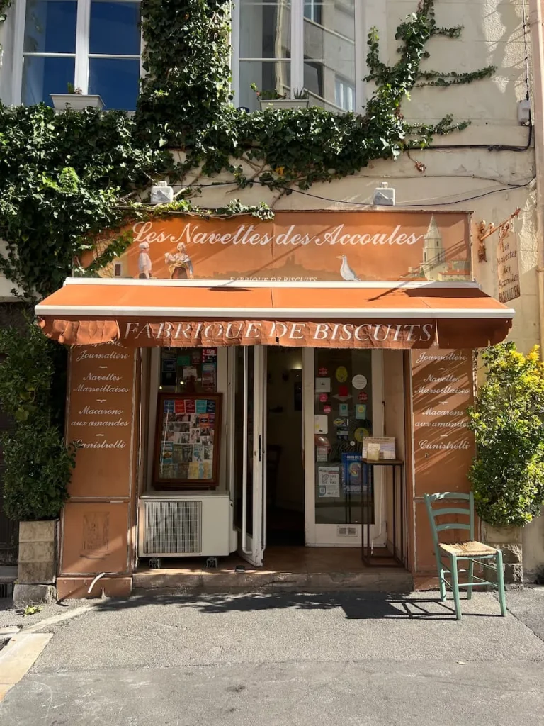 The exterior of the bakery, Les Navettes des Accoules, Marseille