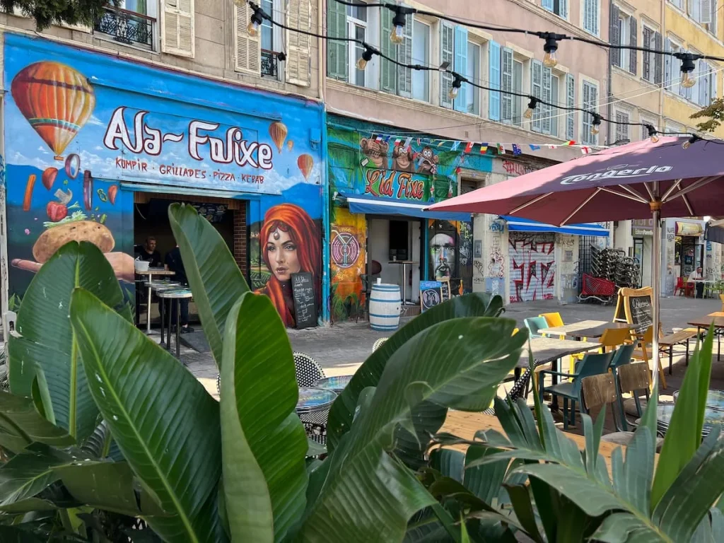 The artfiled streets of Le Cours Julien, Marseille