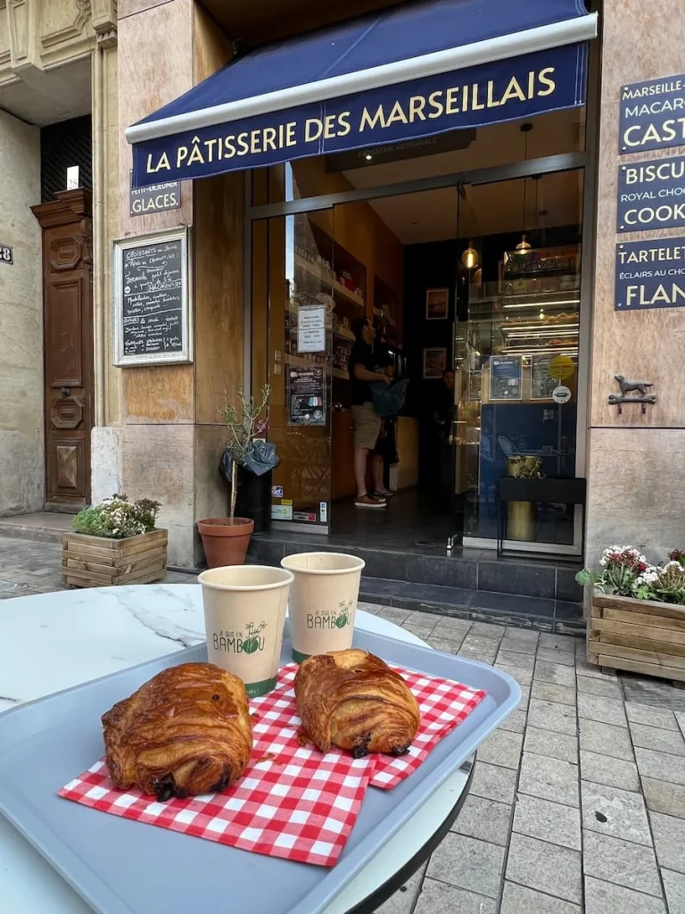 Croissants and coffee in Marseille